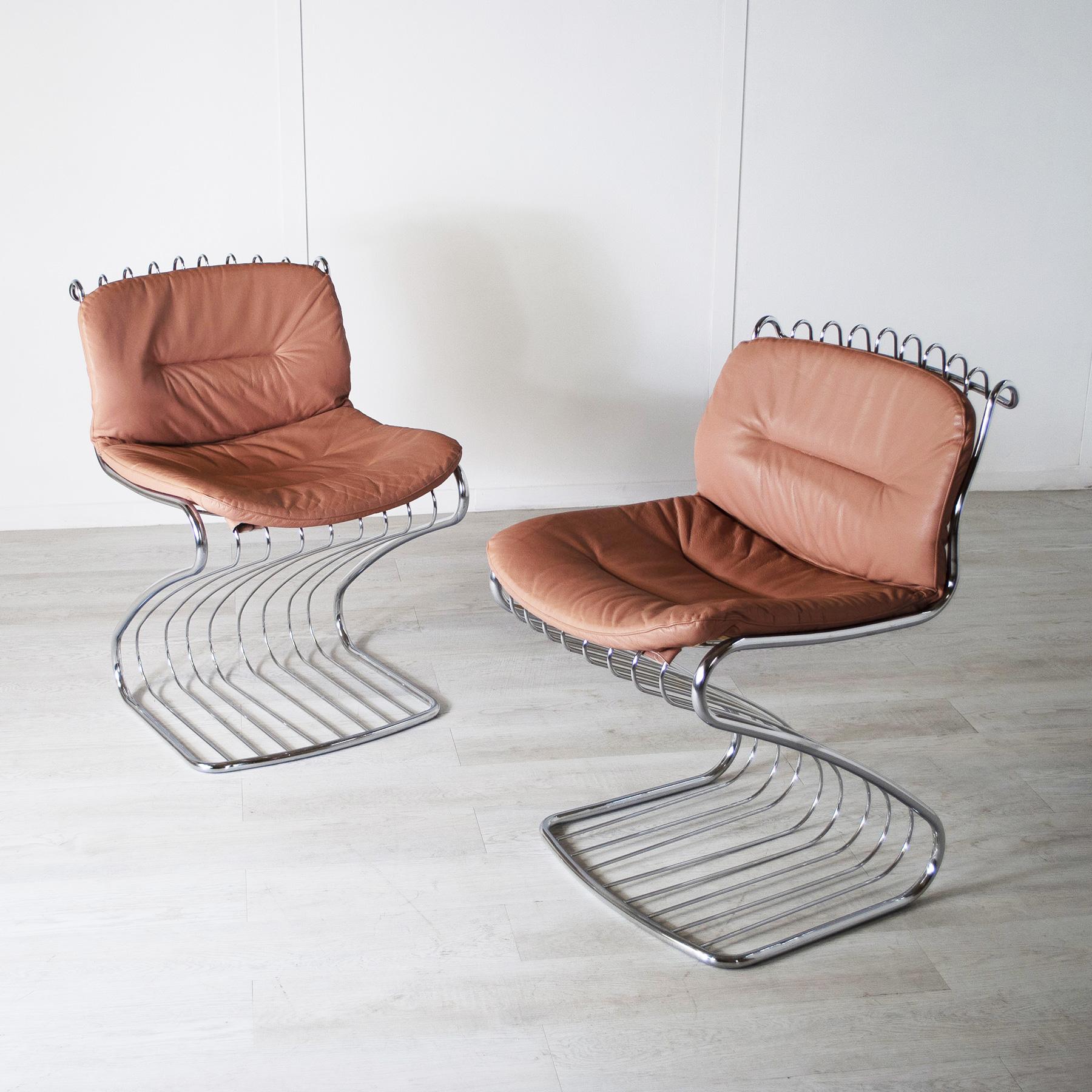 Gastone Rinaldi set of 4 chairs for Rima 1970s in vendita 1
