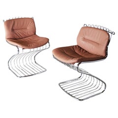 Gastone Rinaldi set of 4 chairs for Rima 1970s