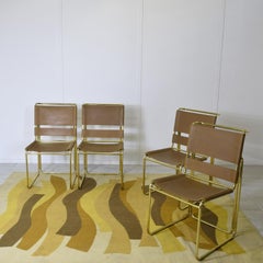 Gastone Rinaldi set of 4 chairs for Rima Company 1970s