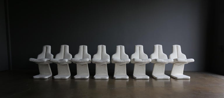 Gastone Rinaldi Set of Eight Dining Chairs for RIMA, Italy, c. 1975 5