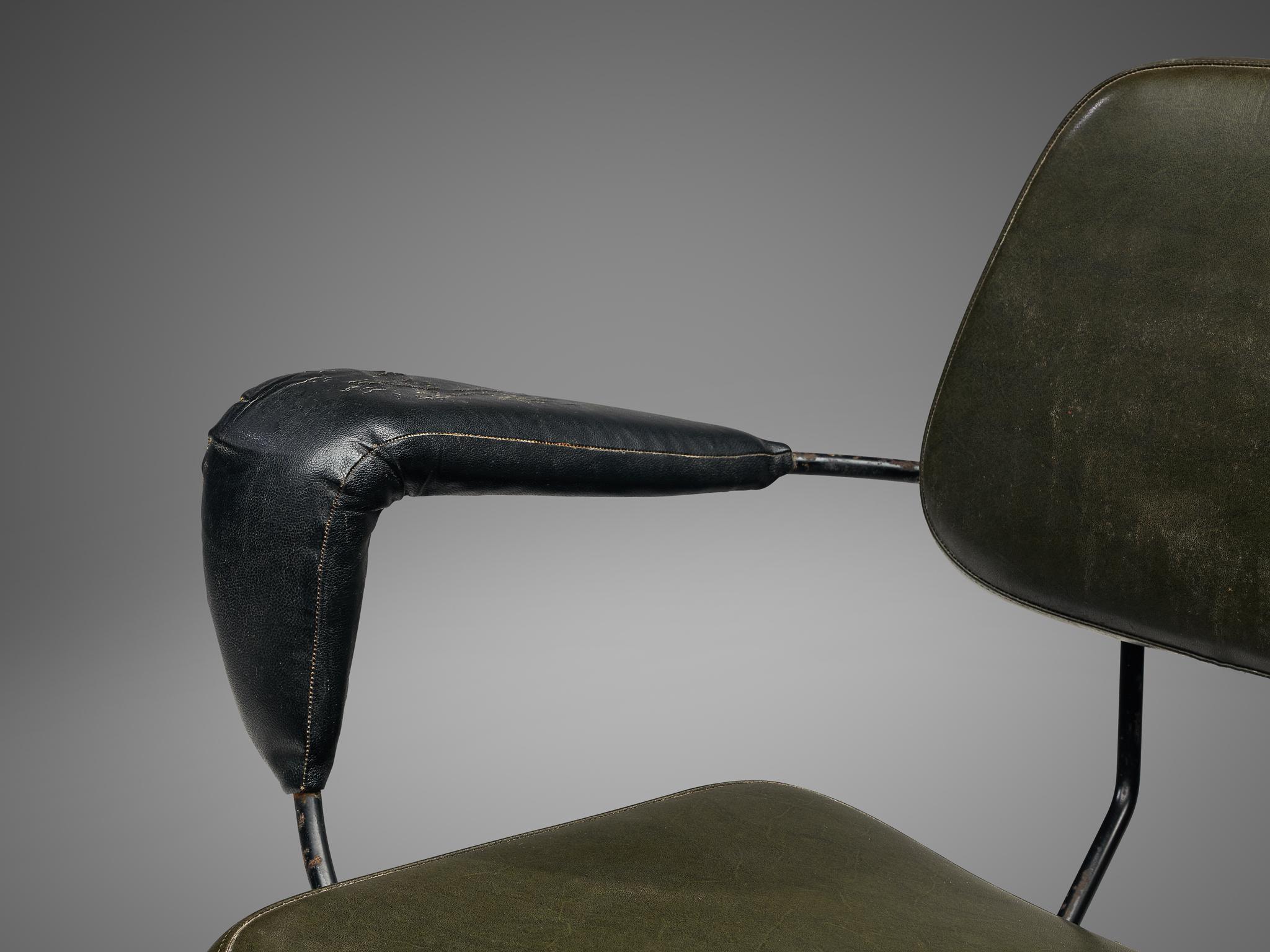 Mid-20th Century Gastone Rinaldi Swivel Armchair for RIMA
