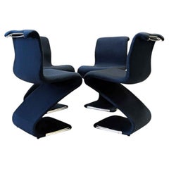 Gastone Rinaldi "Z" Chairs For Rima Set of 4 1970s