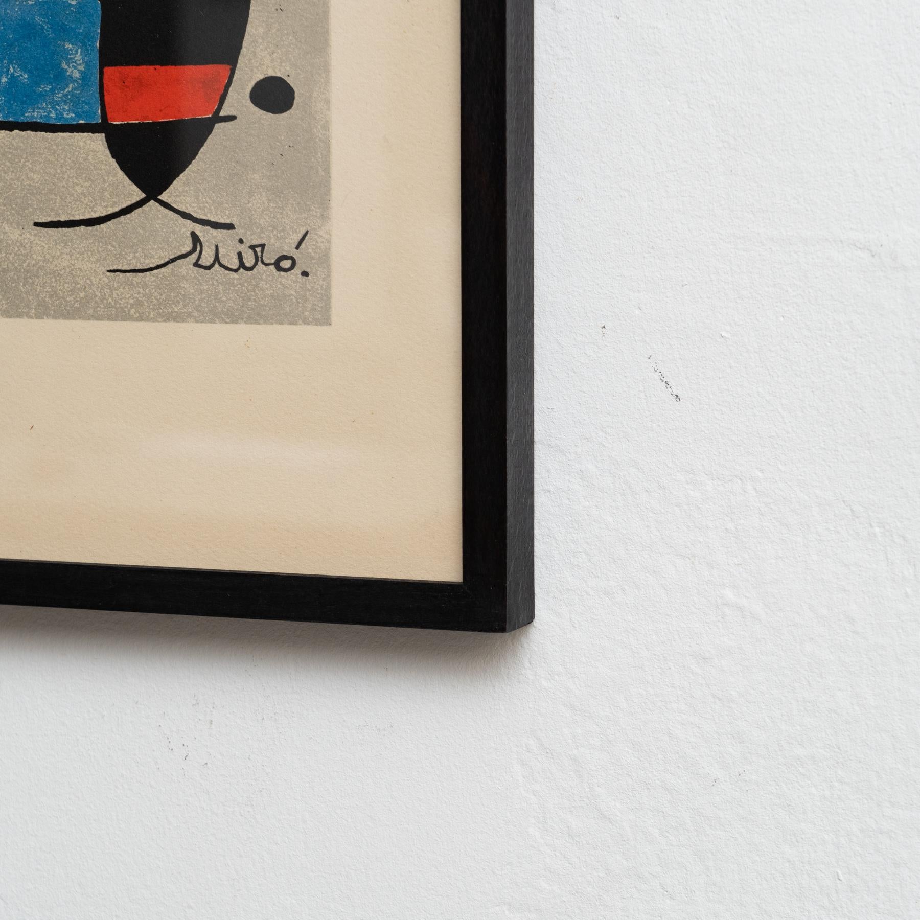 Gat i Mà - Joan Miró Litografía original en color, firmada en la plancha 5