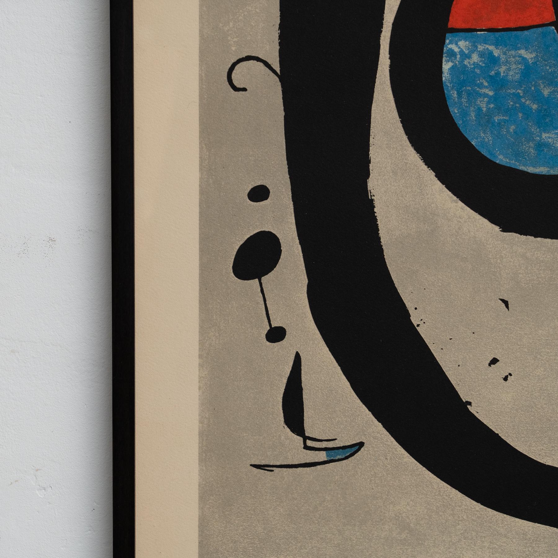 Gat i Mà - Joan Miró Litografía original en color, firmada en la plancha Papel