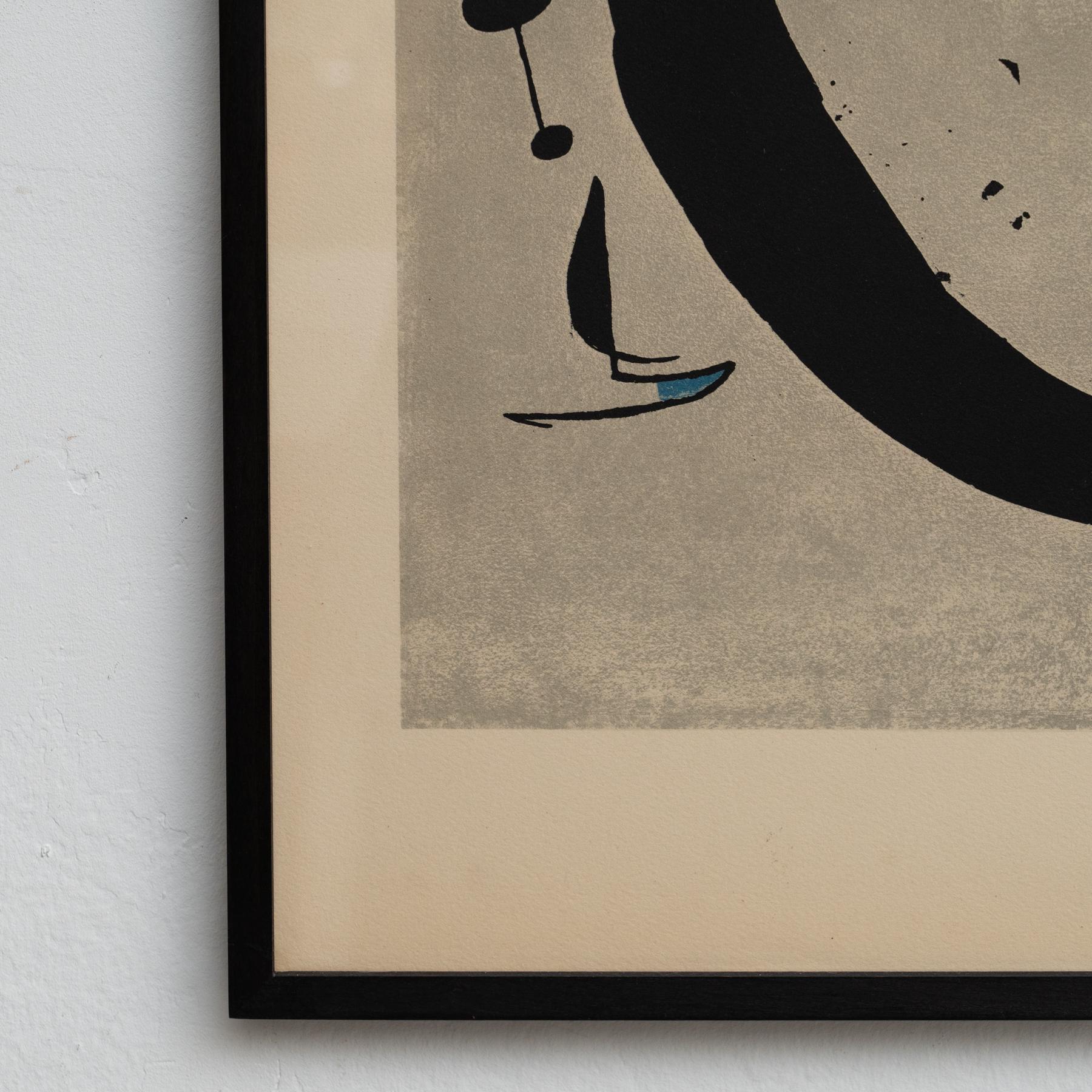 Gat i Mà - Joan Miró Litografía original en color, firmada en la plancha 1