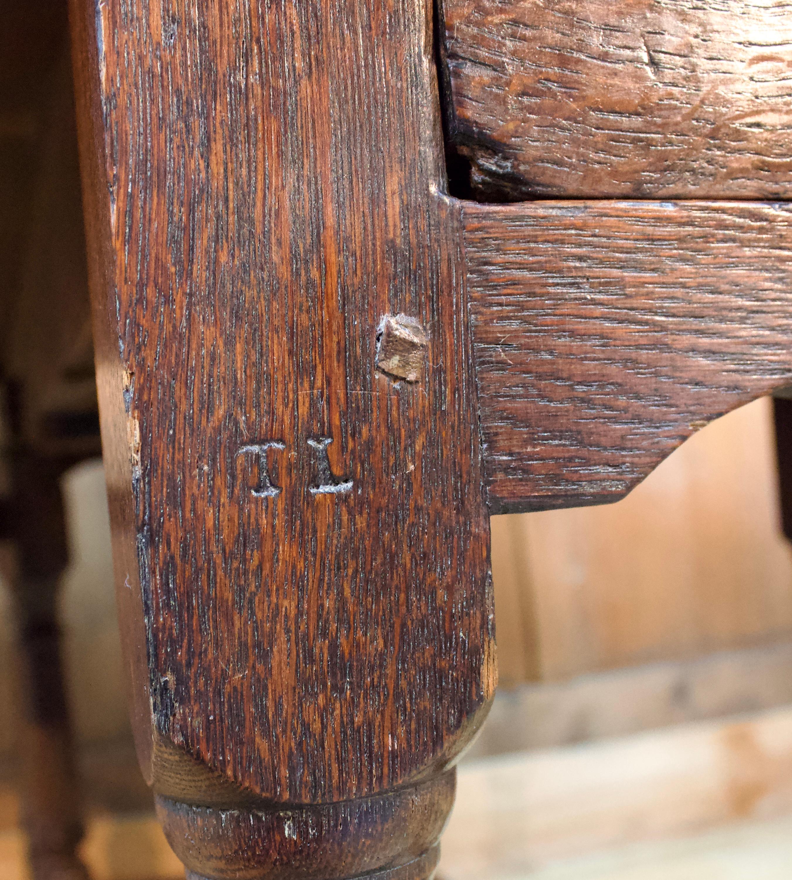 Table anglaise pliante en bois de chêne, 18e siècle, Angleterre  Bon état - En vente à Beuzevillette, FR