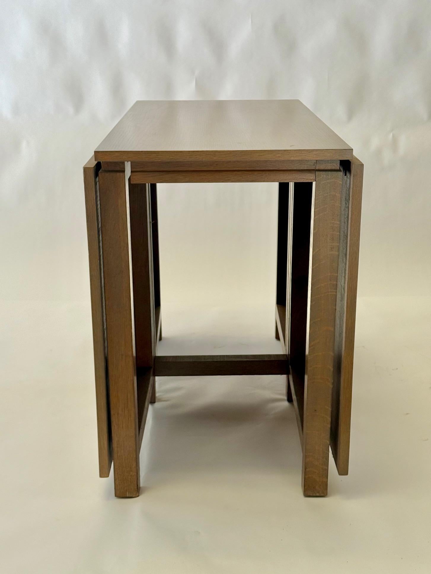 Mid-Century Modern Gate Leg Table.  Refinished in Driftwood Grey.  Mid Century. Bruno Mathsson For Sale