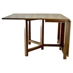 Gate Leg Table.  Refinished in Driftwood Grey.  Mid Century. Bruno Mathsson
