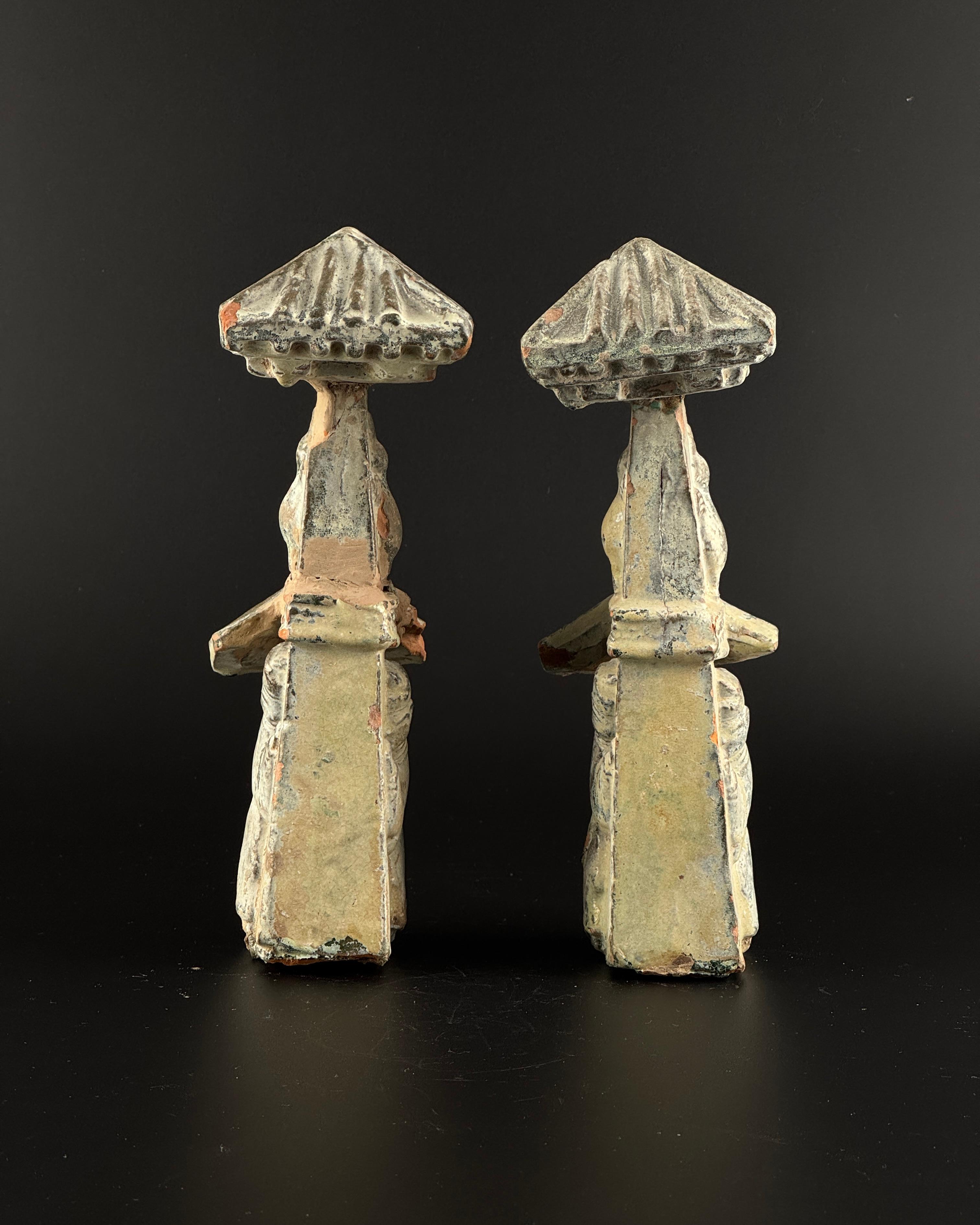 18th Century and Earlier Gate Pillar, Han Dynasty(206BC-220AD) For Sale