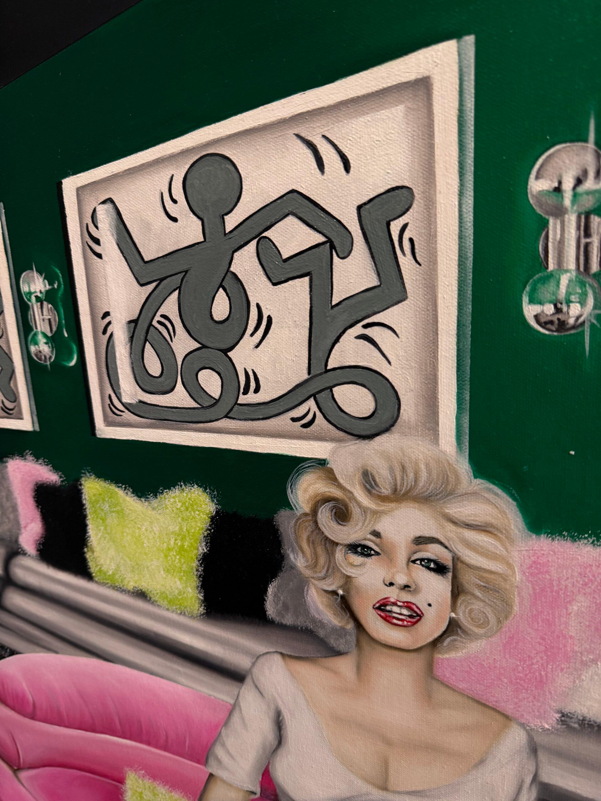 Hollywood - Contemporain Painting par Gateaux & Toiles