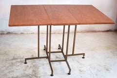 Gateleg, Drop Side Teak Dining Table