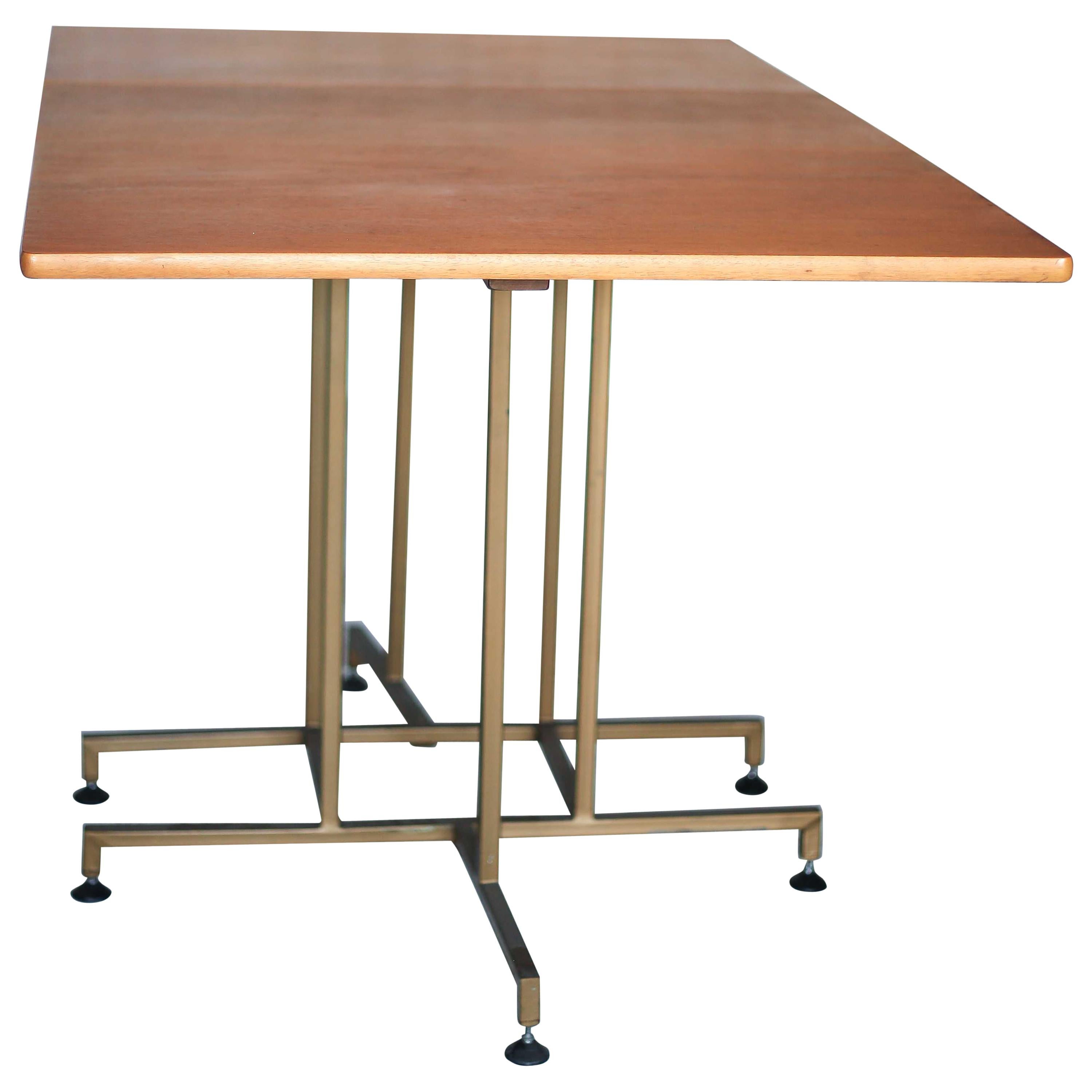 Gateleg, Drop Side Teak Dining Table For Sale