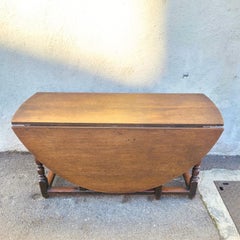Gateleg Table, 160cm Diameter, Oak, 17th Century