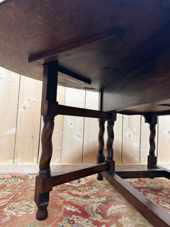 Gateleg Table – Jacobean Style – Thos Turner Manchester – Solid Oak