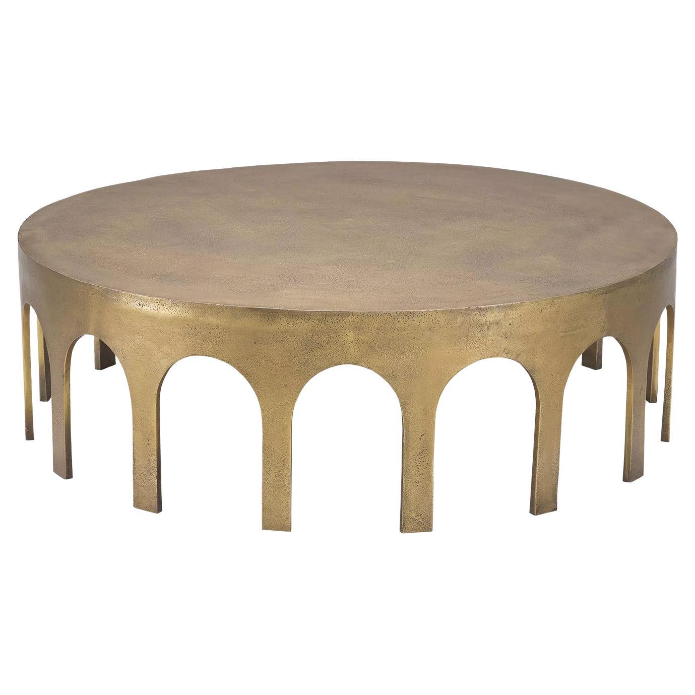 Gateway Brass Coffee Table For Sale