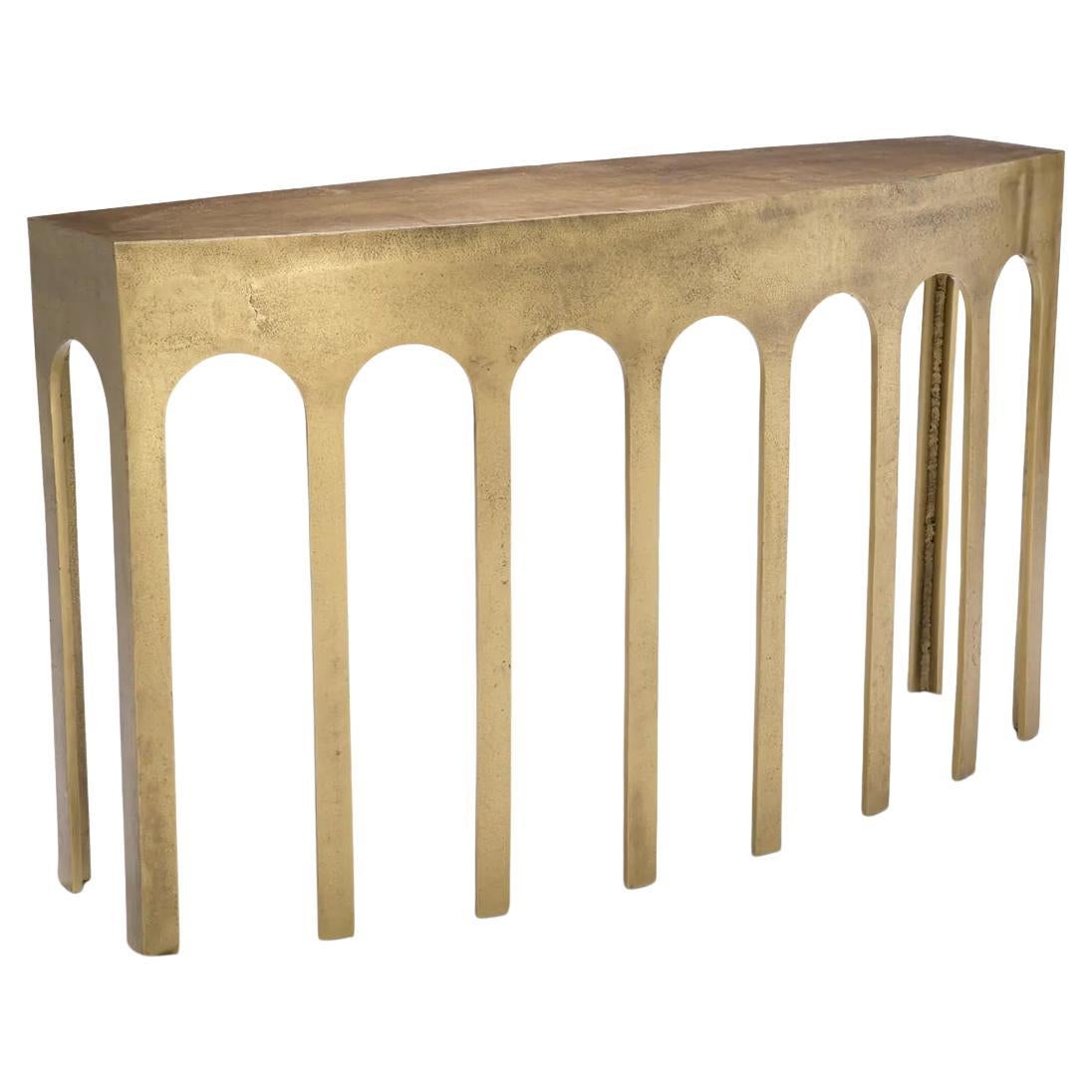 Gateway Brass Console Table