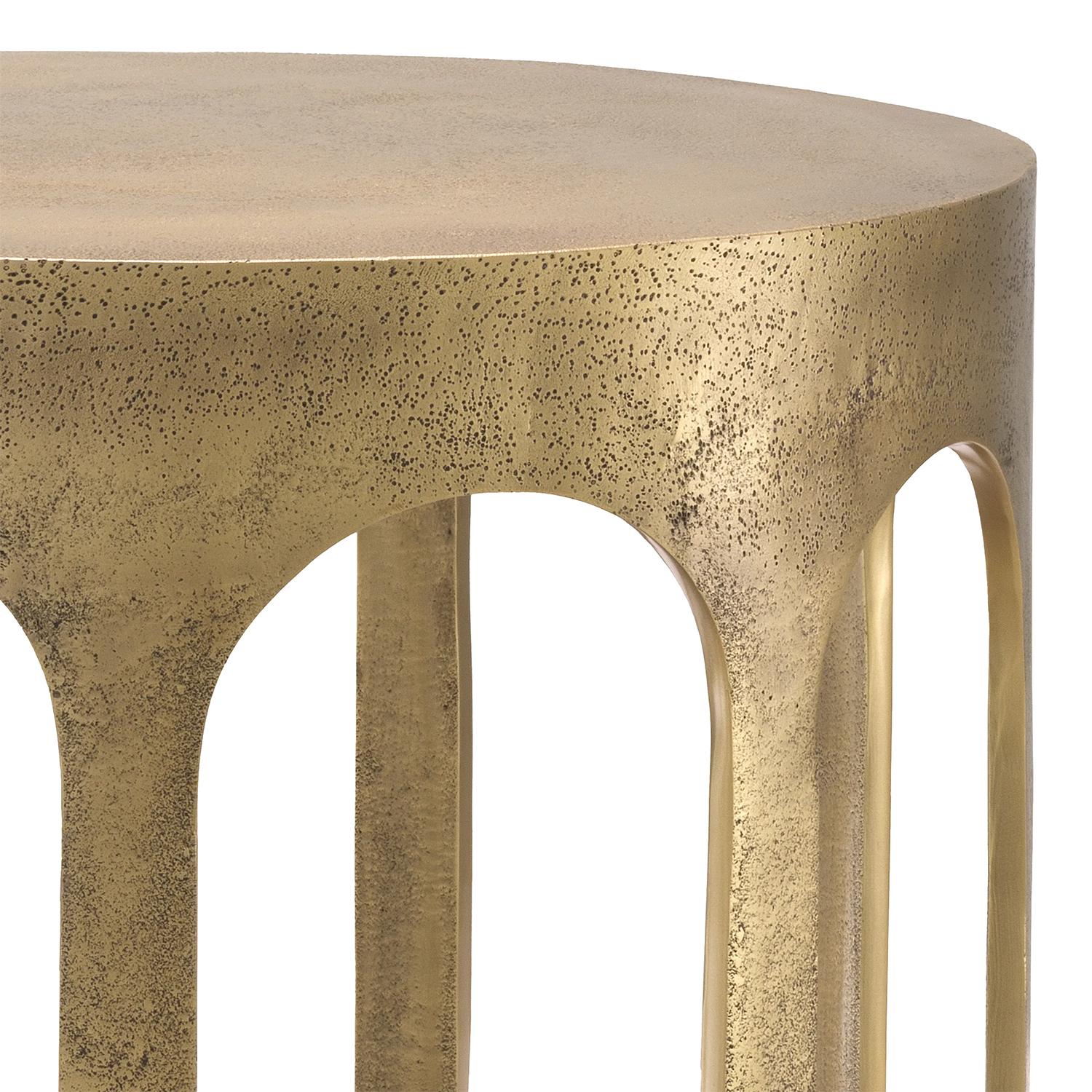 Gateway Brass Side Table For Sale 2