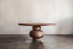 Gather in Style, Socle Dining Tables, Solid Wood Elegance No46