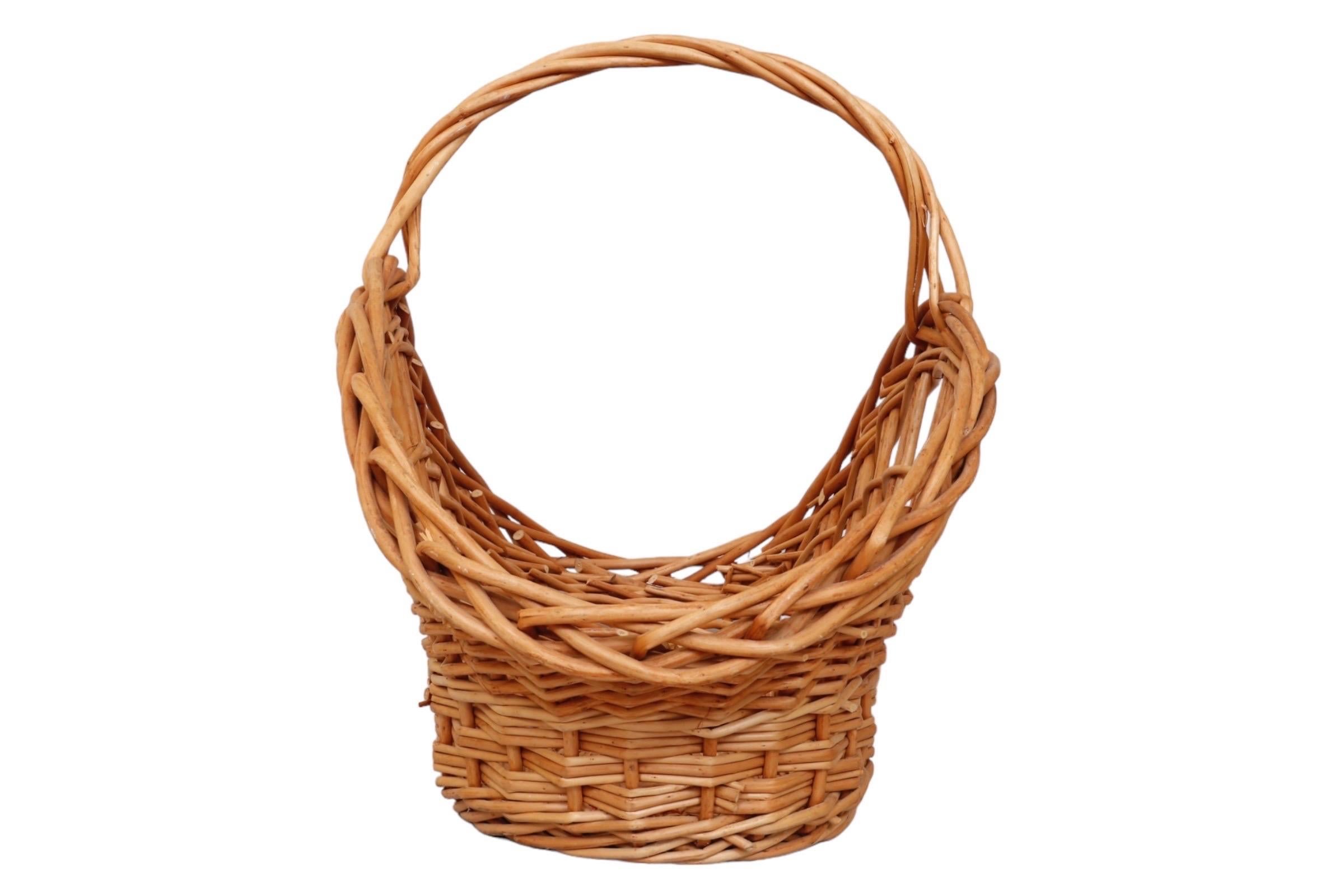 Rustique Panier en osier Gathering Fireside en vente