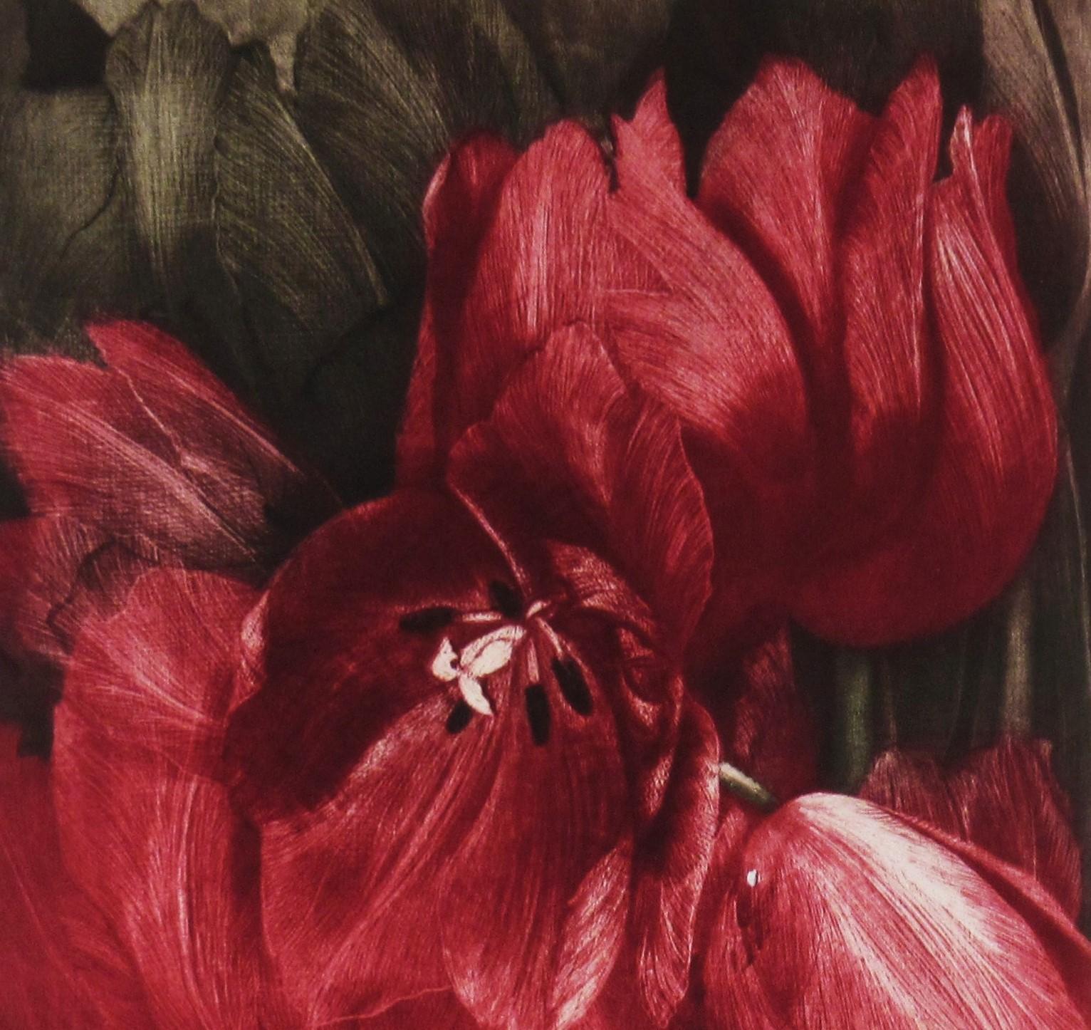 Algunos de los 48 Tulipanes - Print realista estadounidense de Gatja Helgart Rothe