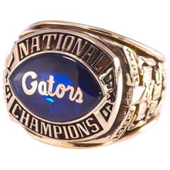 Used Gator National Championship Football Ring 'non player' 10k Artcarved 37.5 grams