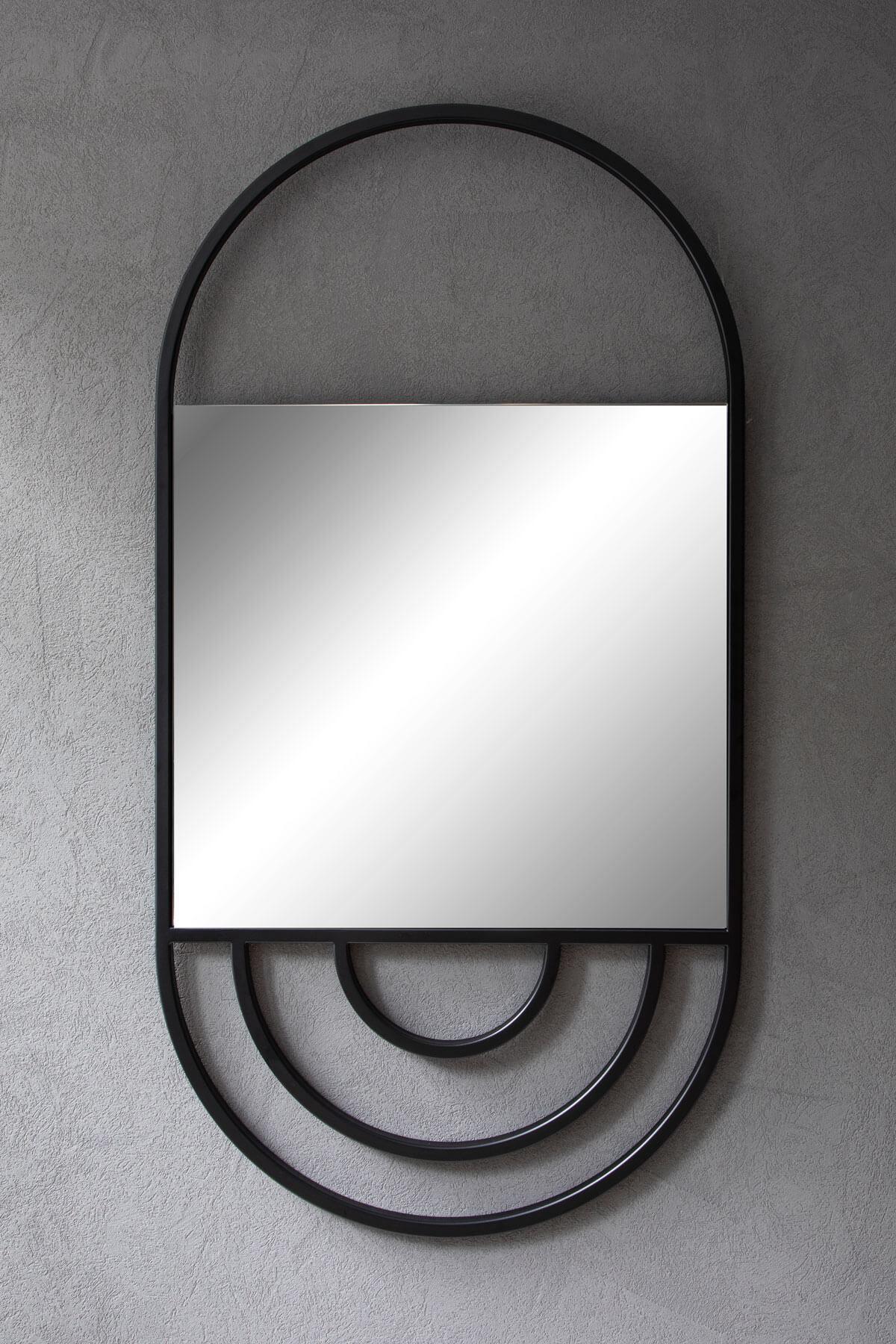 With its round turns and black details surrounding the mirror, GATSBY MIRROR offers you the opportunity to take a better look at yourself.

- Black painted metal
- Clear mirror.

**Lead time is 3 weeks.

MIRROR AND GLASS USE AND CARE
- Do not clean