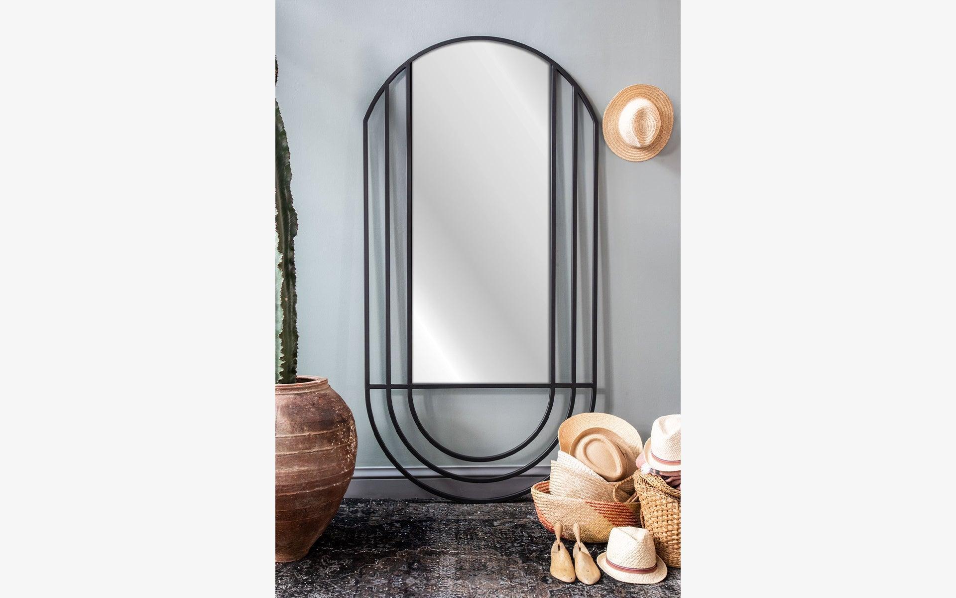 Gatsby Dressing Mirror, Spiegel in voller Länge (Metallarbeit) im Angebot