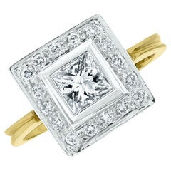 Bague de fiançailles Beauvince Gatsby en or avec diamants 0,95 carat