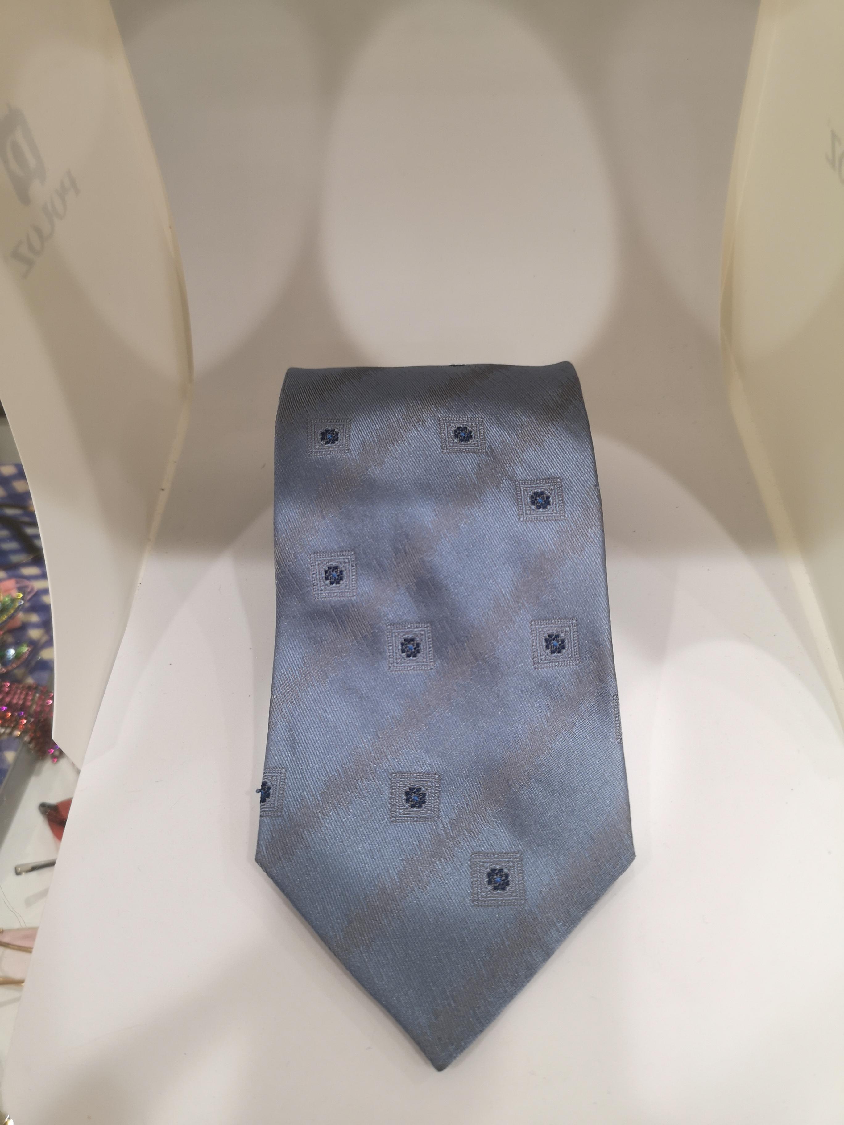 Gray Gatsby light blue grey silk tie