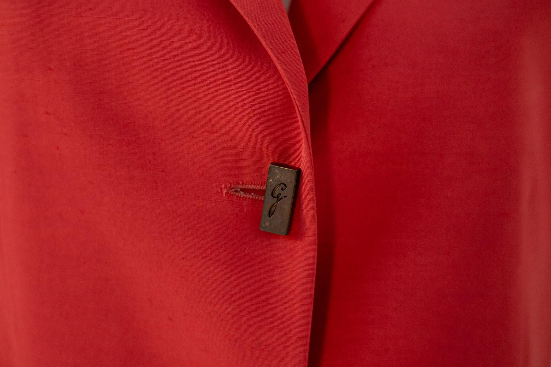 Gattinoni Stylish Vintage Red Blazer For Sale 6