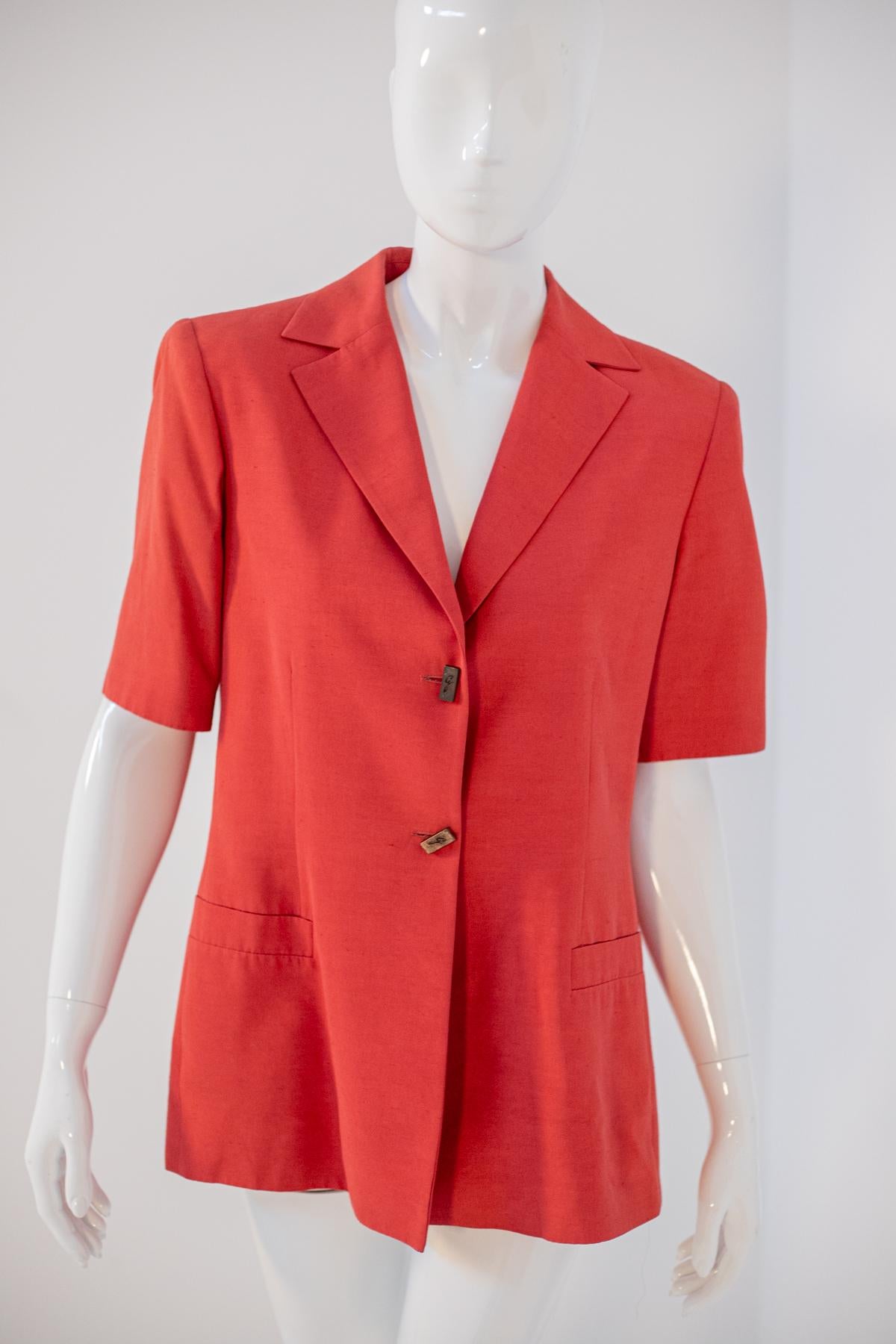 Gattinoni Stylish Vintage Red Blazer For Sale 3