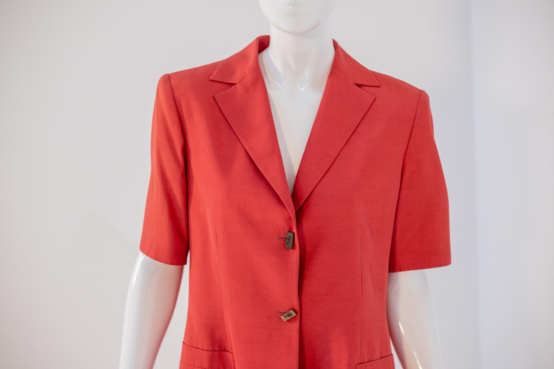 Gattinoni Stylish Vintage Red Blazer For Sale 5