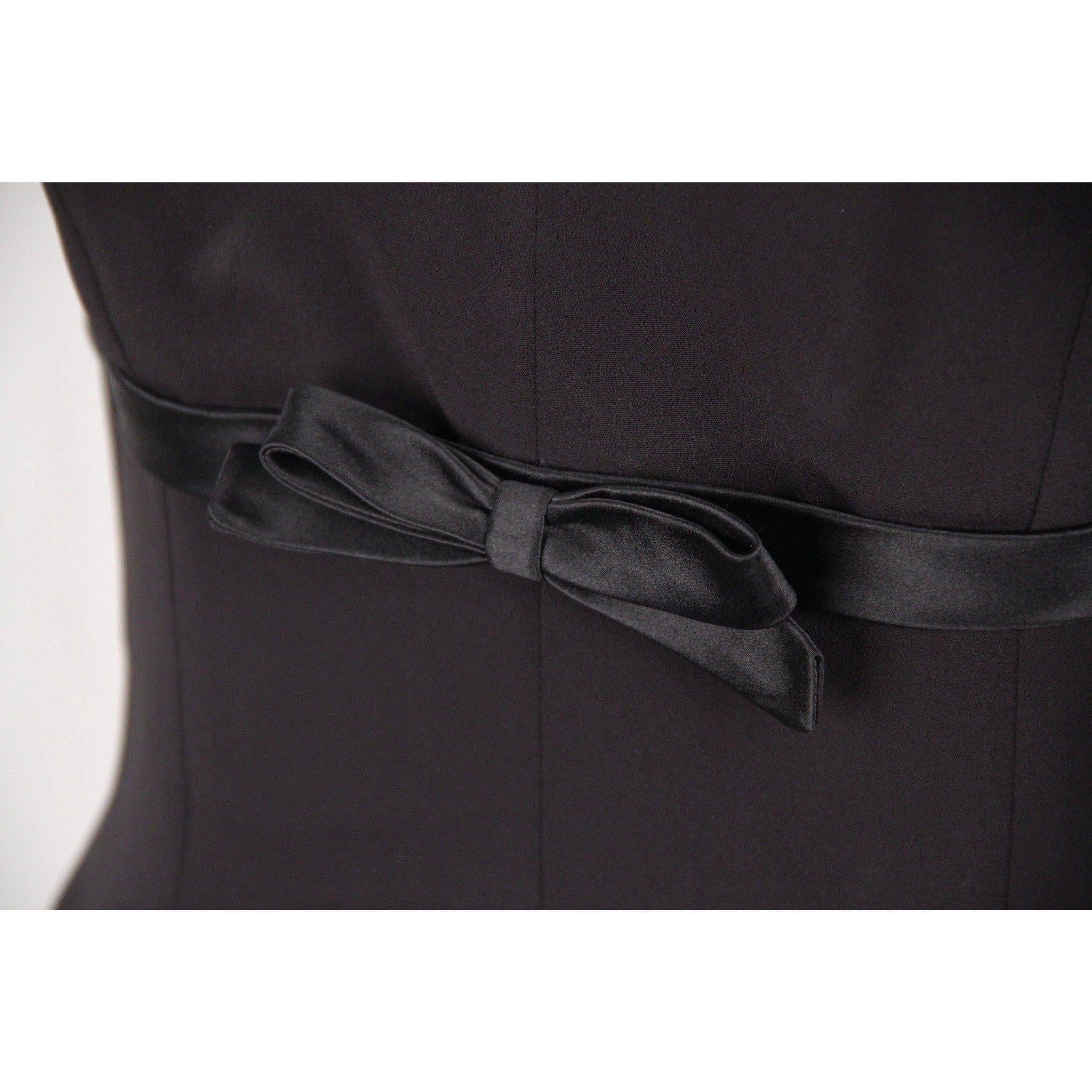 Women's GATTINONI Vintage Black & White SKATER DRESS Sleeveless SIZE 44