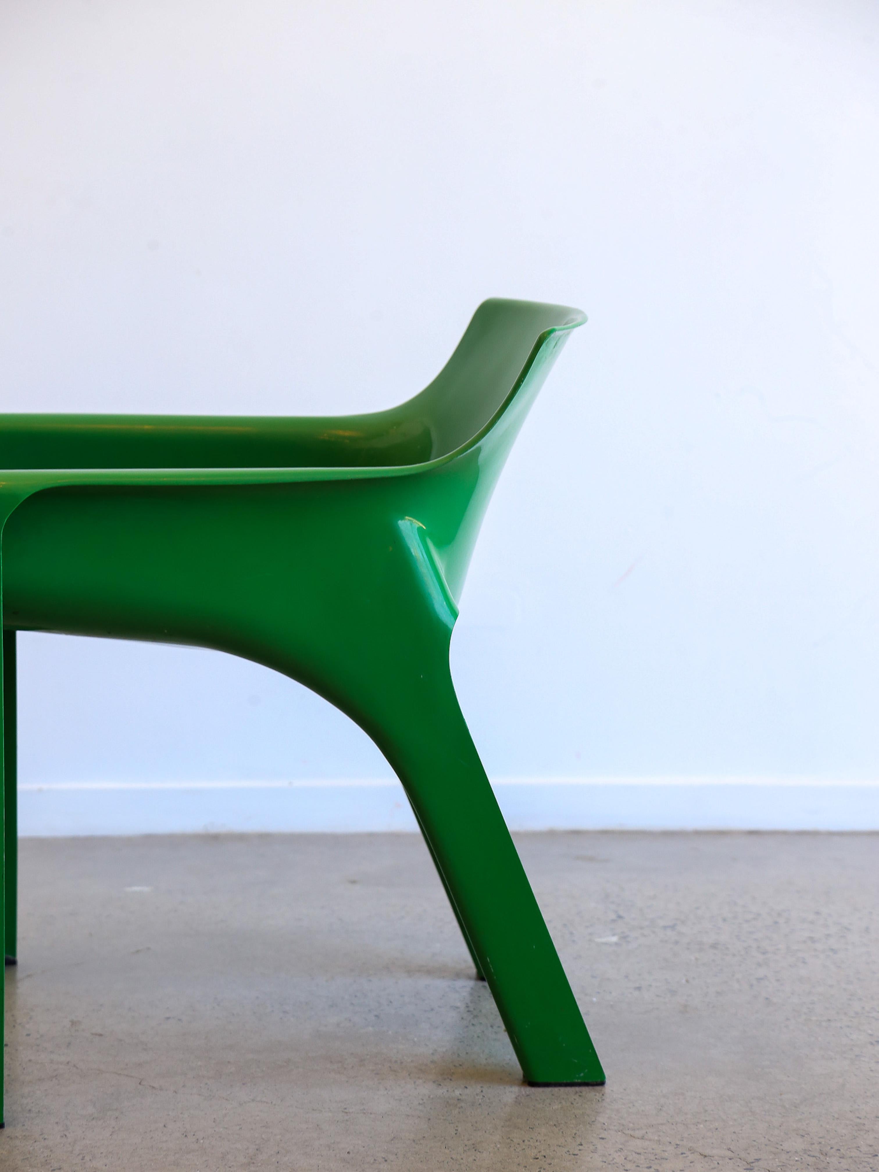 Space Age Gaudi Green Chair by Vico Magistretti for Artemide 1970s