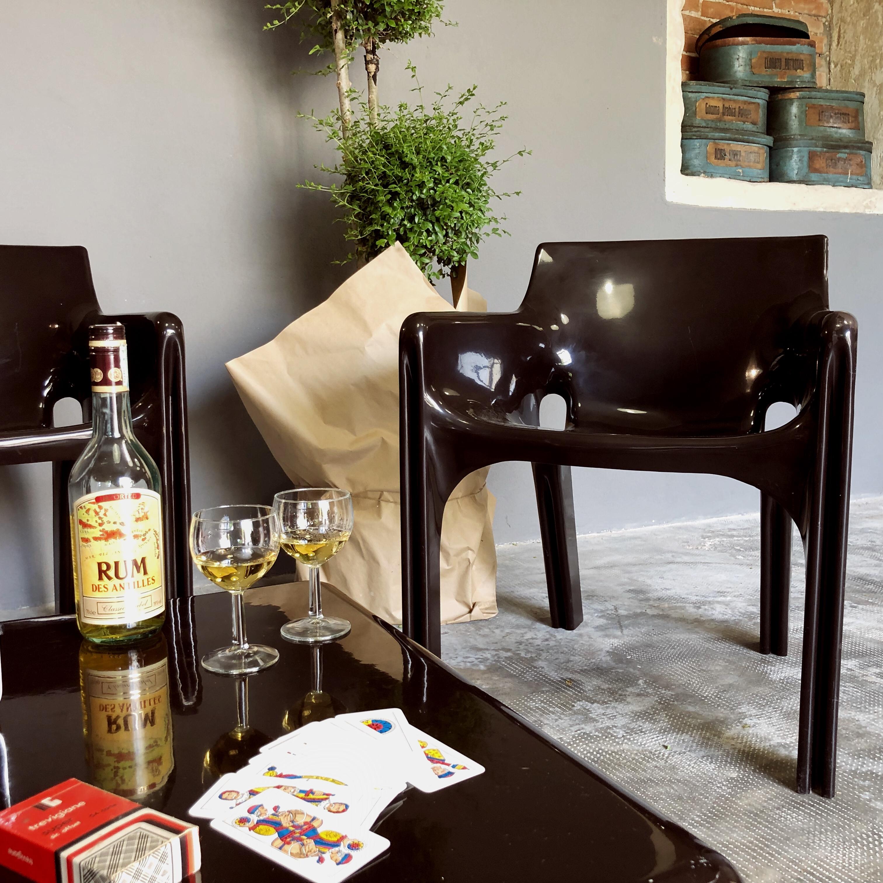 Gaudì Space Age Brown Wohnzimmerset von Vico Magistretti für Artemide, 1974 im Angebot 4