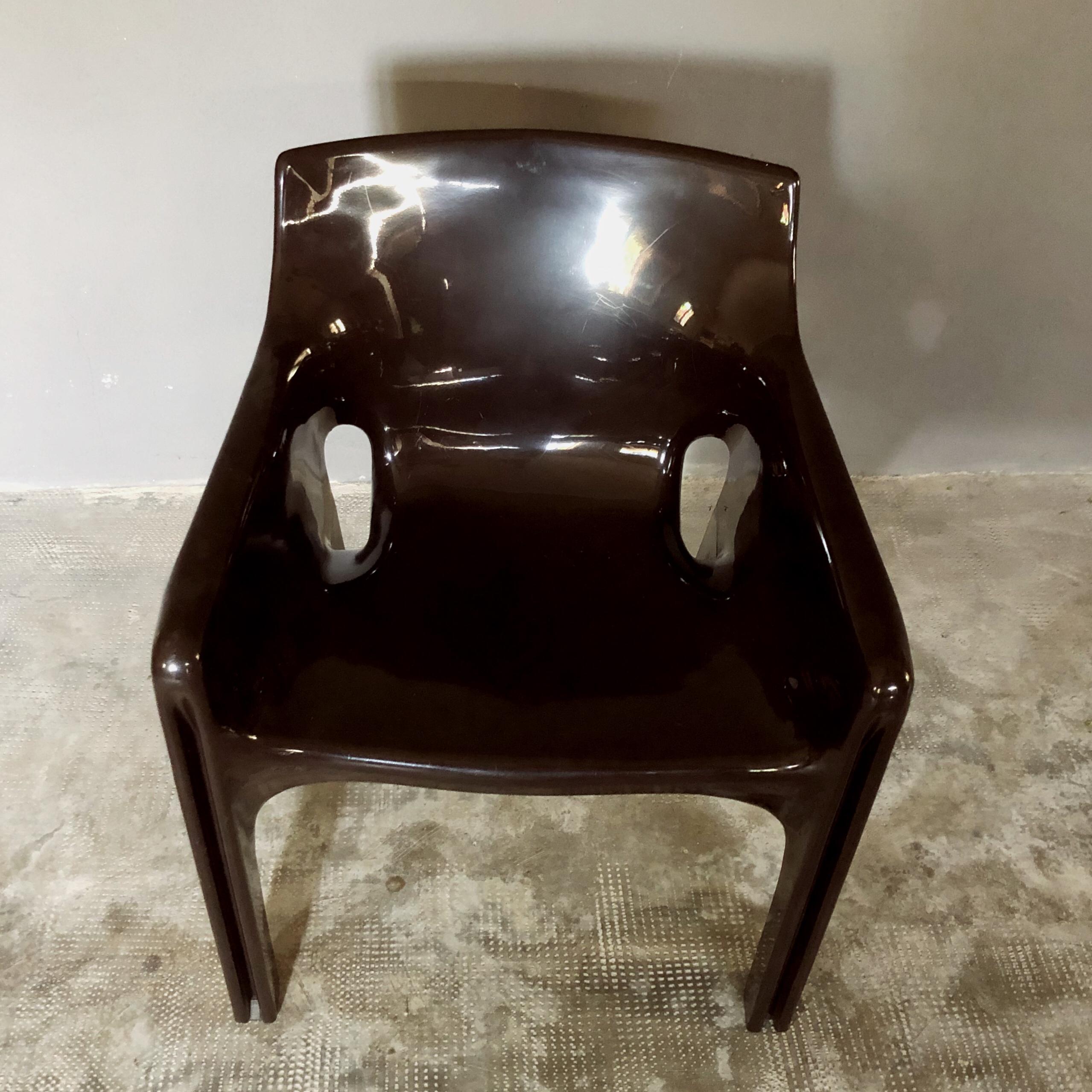 Gaudì Space Age Brown Wohnzimmerset von Vico Magistretti für Artemide, 1974 im Angebot 8