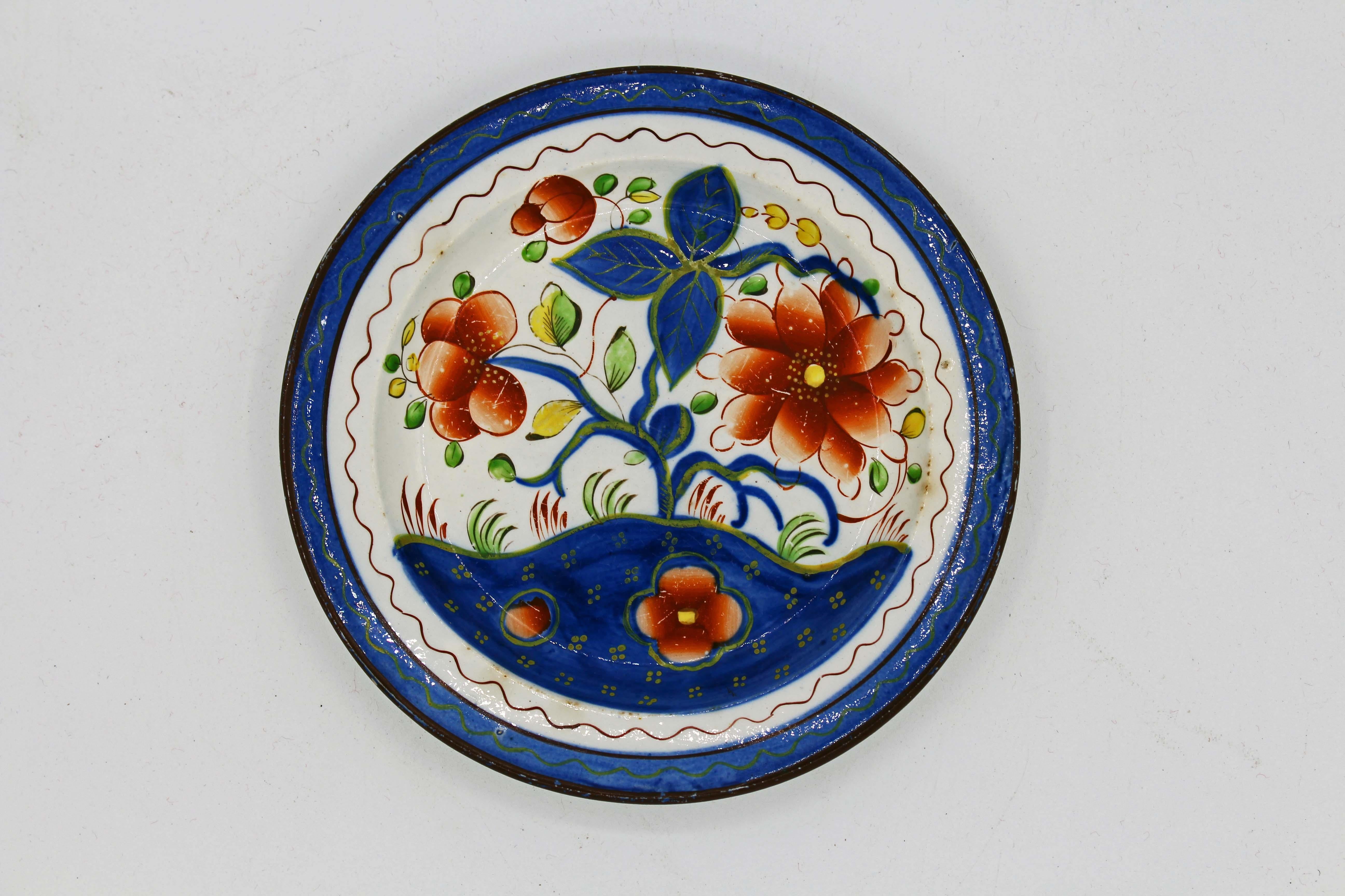 Circa 1810 Gaudy Dutch Pearlware 