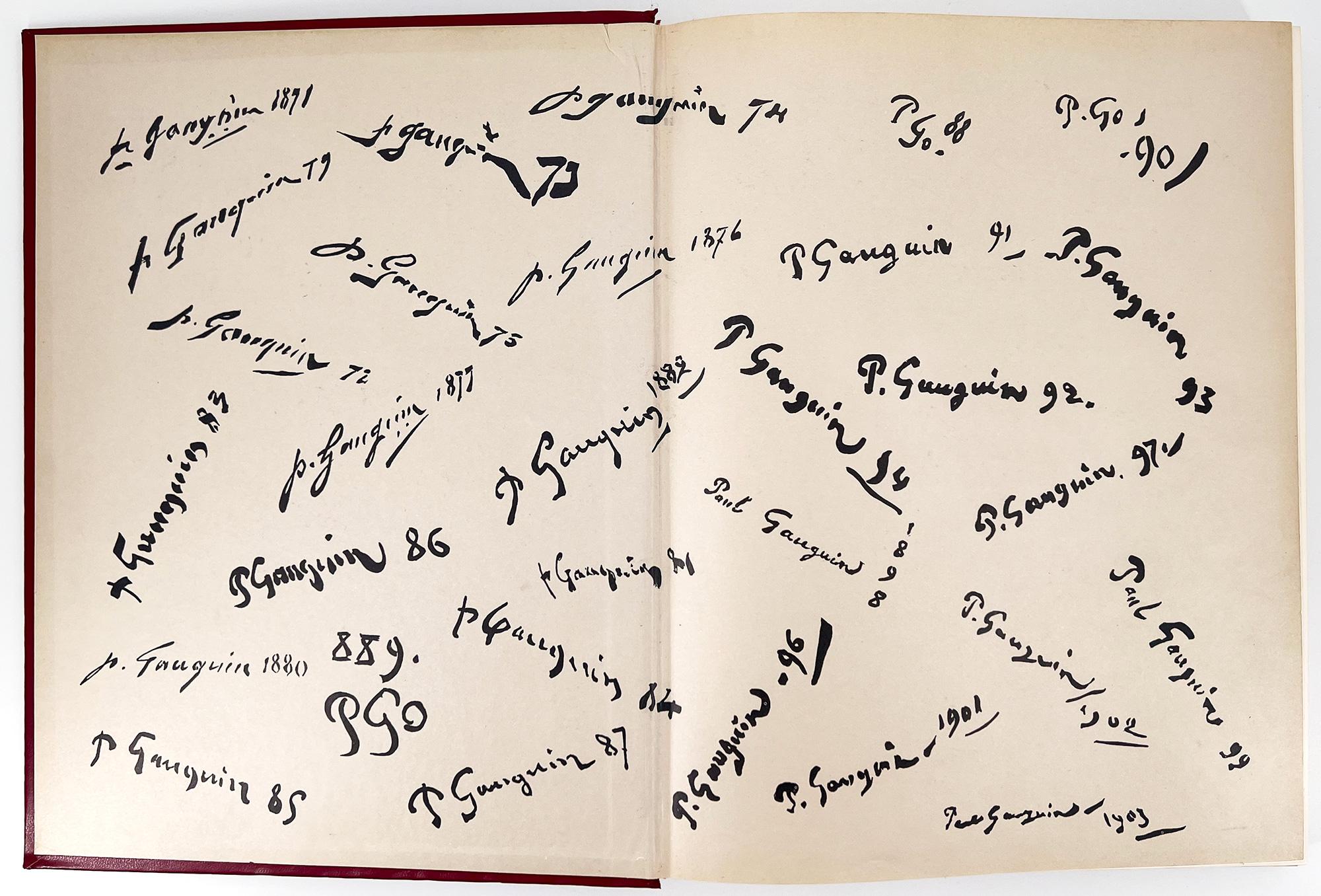 Daniel Wildenstein's OWN COPY of the first, limited edition Gauguin Catalogue Raisonée. RARE with autograph notations.

Wildenstein, Georges (Daniel Wildenstein and Raymond Cogniat, editors)

Paris: Les Beaux-Arts, 1964. 
First Limited Edition.