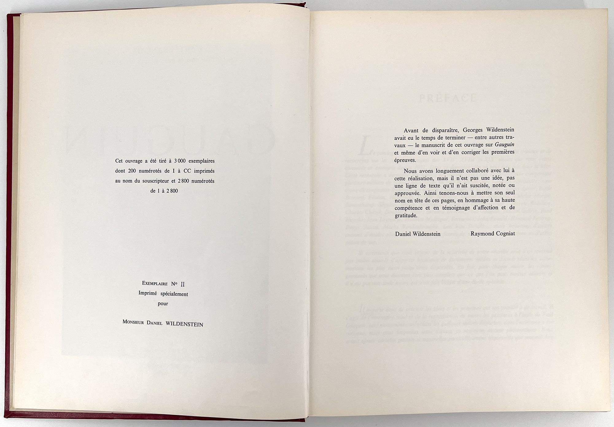 French Gauguin, Catalogue Raisonné [Wildenstein] For Sale
