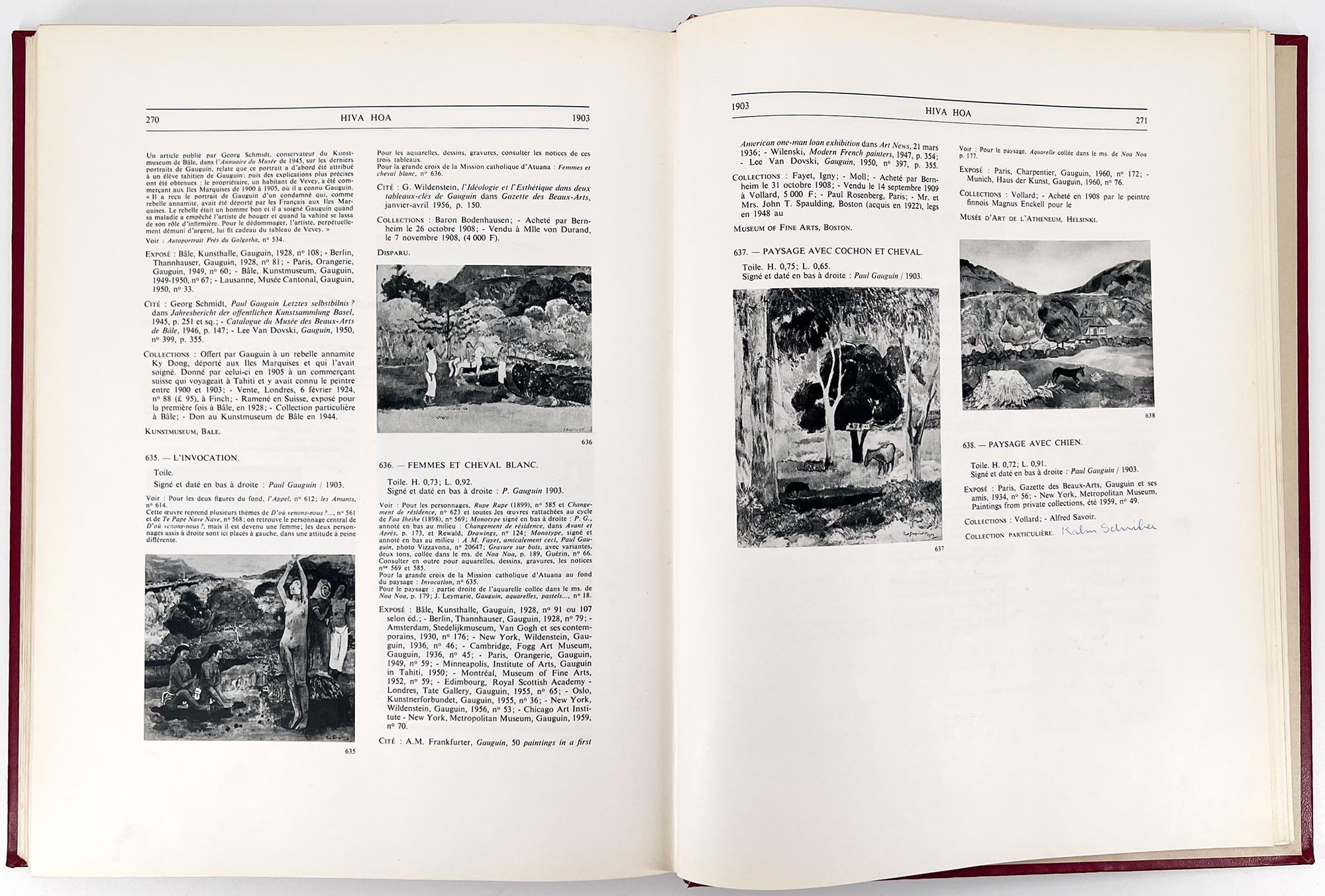 Gauguin, Catalogue Raisonné [Wildenstein] For Sale 1