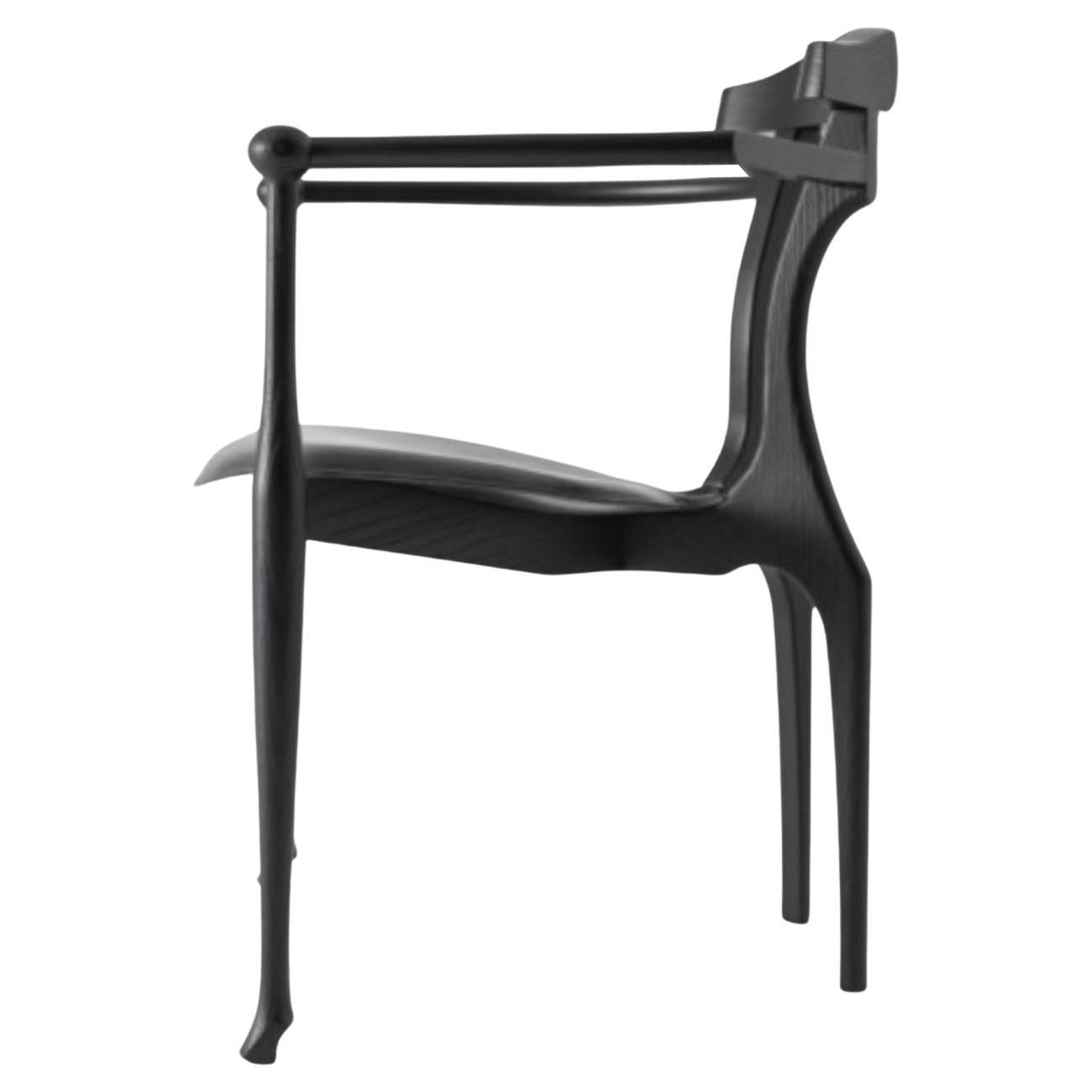Silla Gaulino Negro by Oscar Tusquets