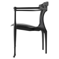 Gaulino Black Chair by Oscar Tusquets