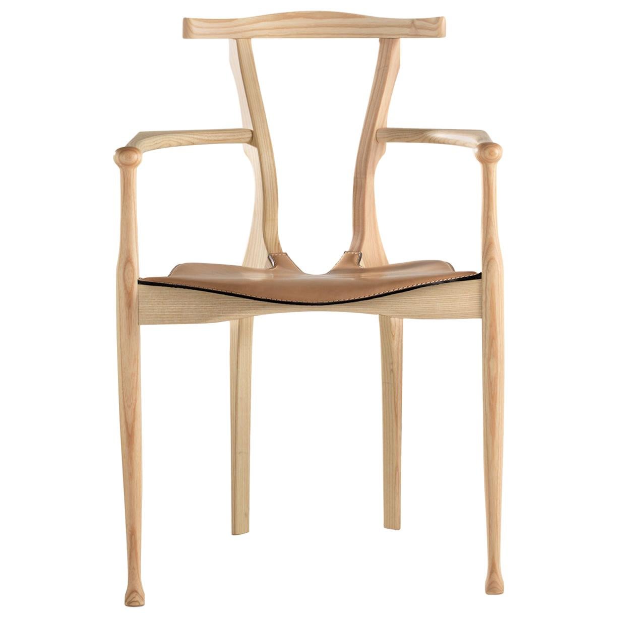Gaulino Chair, by Oscar Tusquets, Natural Ash, Spanish, Contemporary design