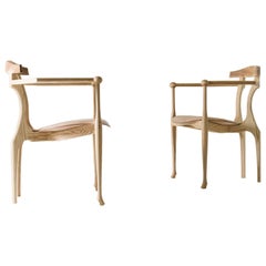 Gaulino Easy Chair Frame in Natural Varnished Solid Ash