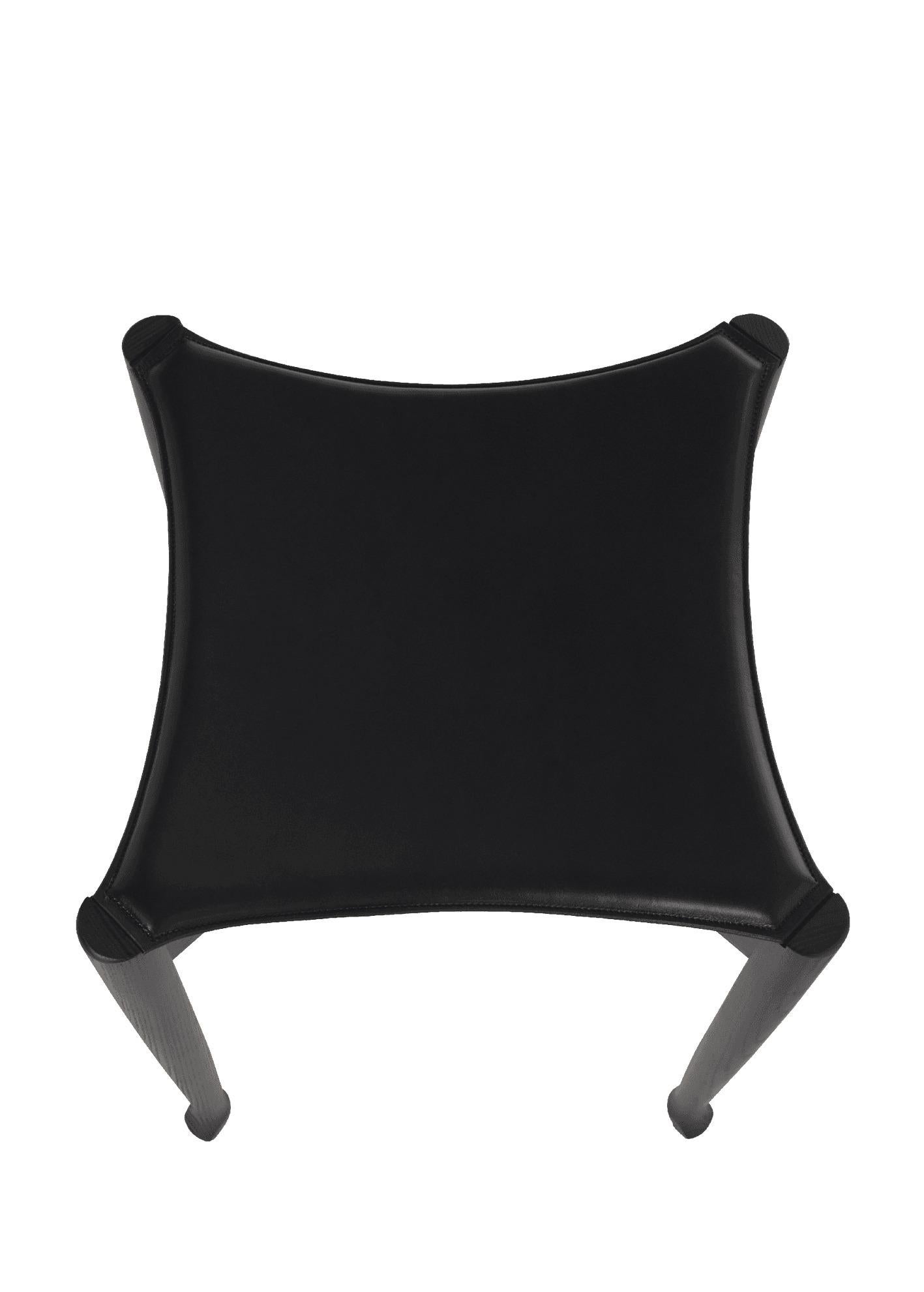 Mid-Century Modern Gaulino Stool Black by Oscar Tusquets for BD Barcelona For Sale