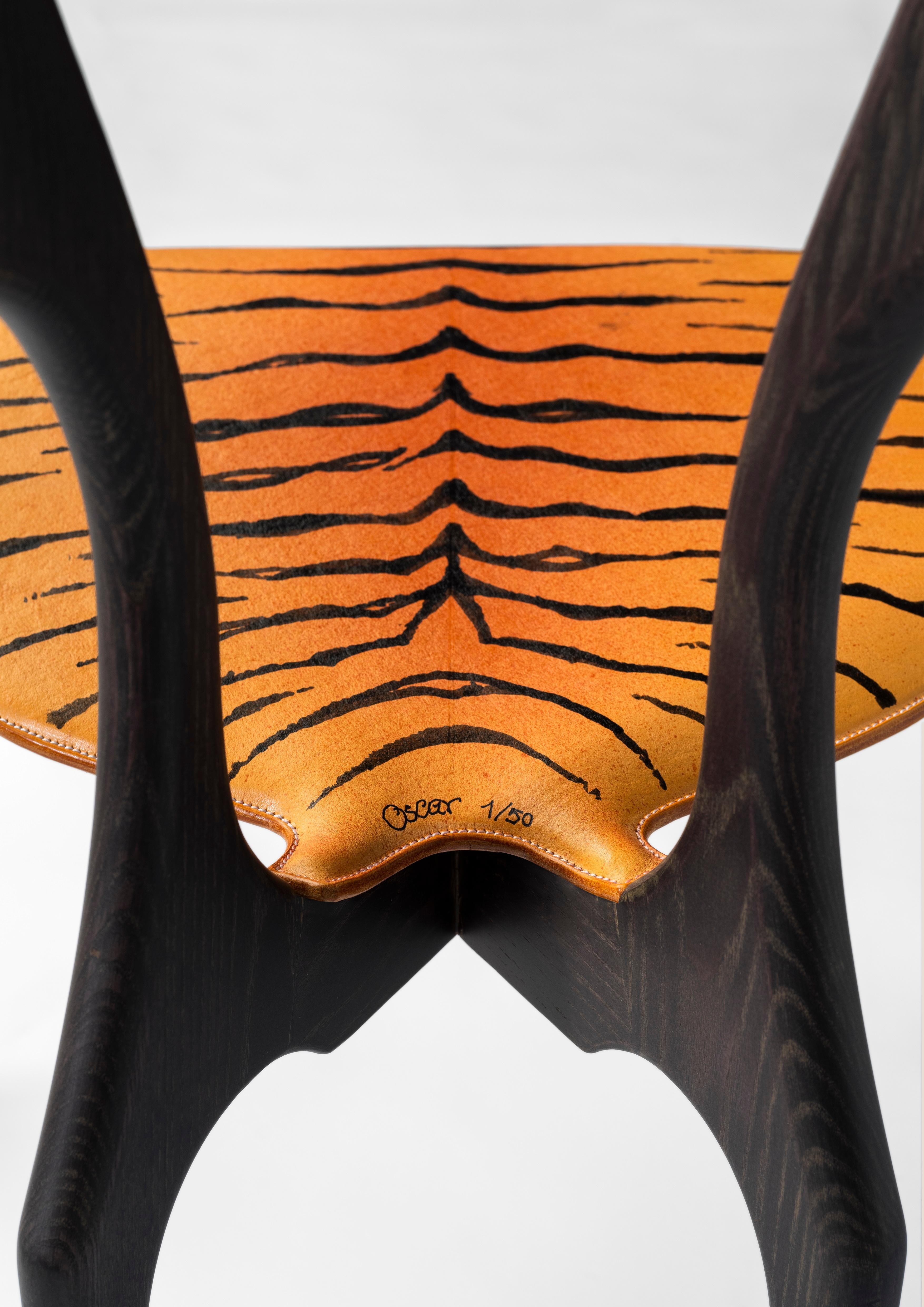 Modern Gaulino Tiger Easy Chair by Oscar Tusquets For Sale