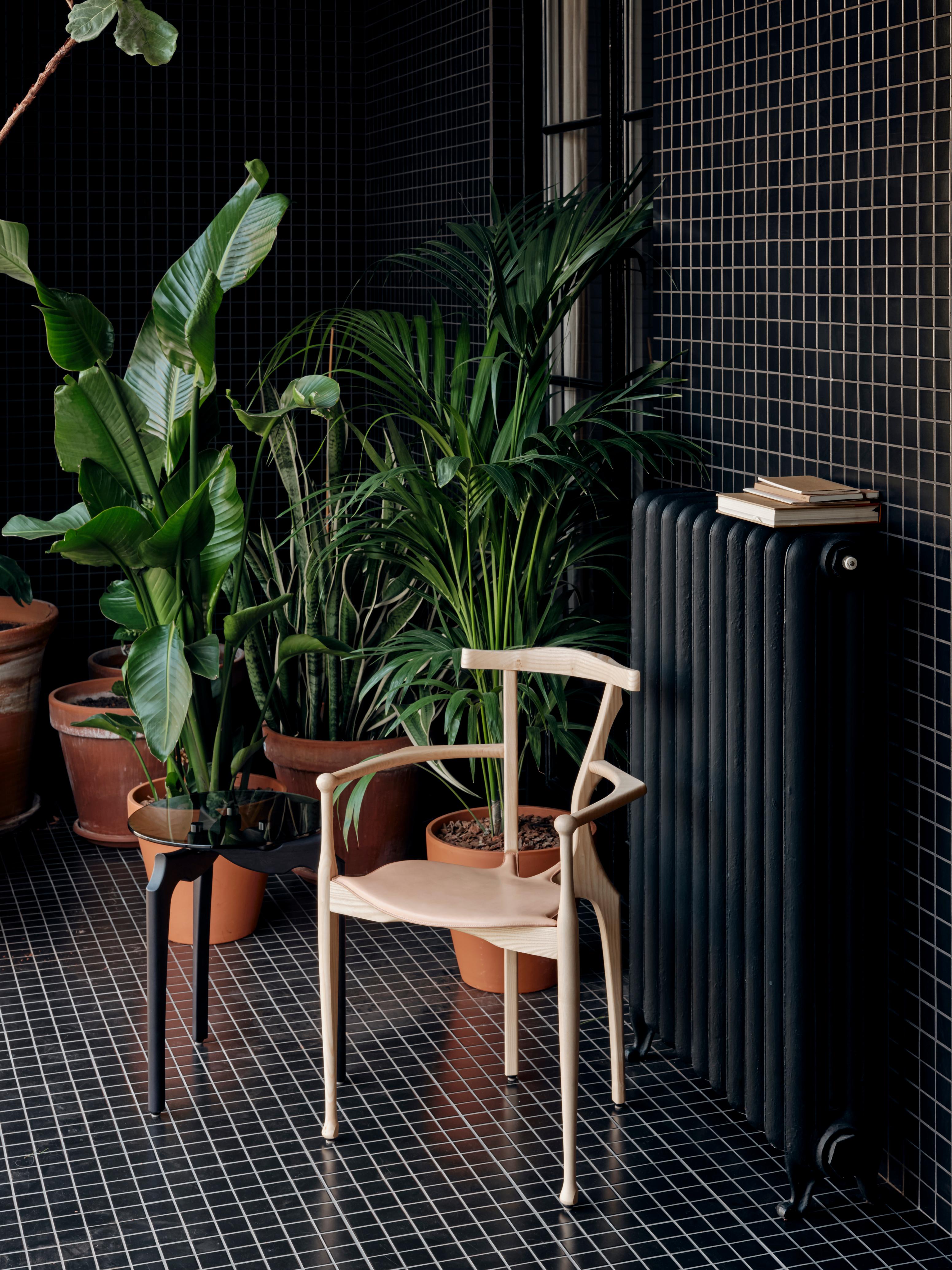 Chaise de salle à manger Gaulino par Oscar Tusquets, design contemporain espagnol frêne naturel en vente 4