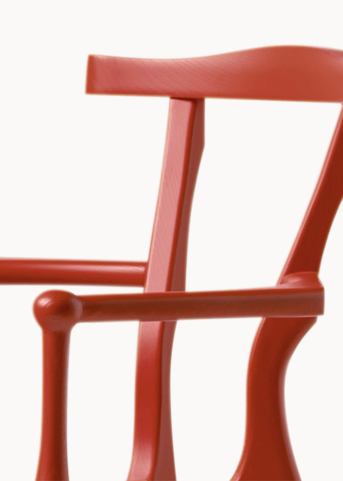 Chaise de salle à manger Gaulino par Oscar Tusquets, design contemporain espagnol frêne naturel en vente 1