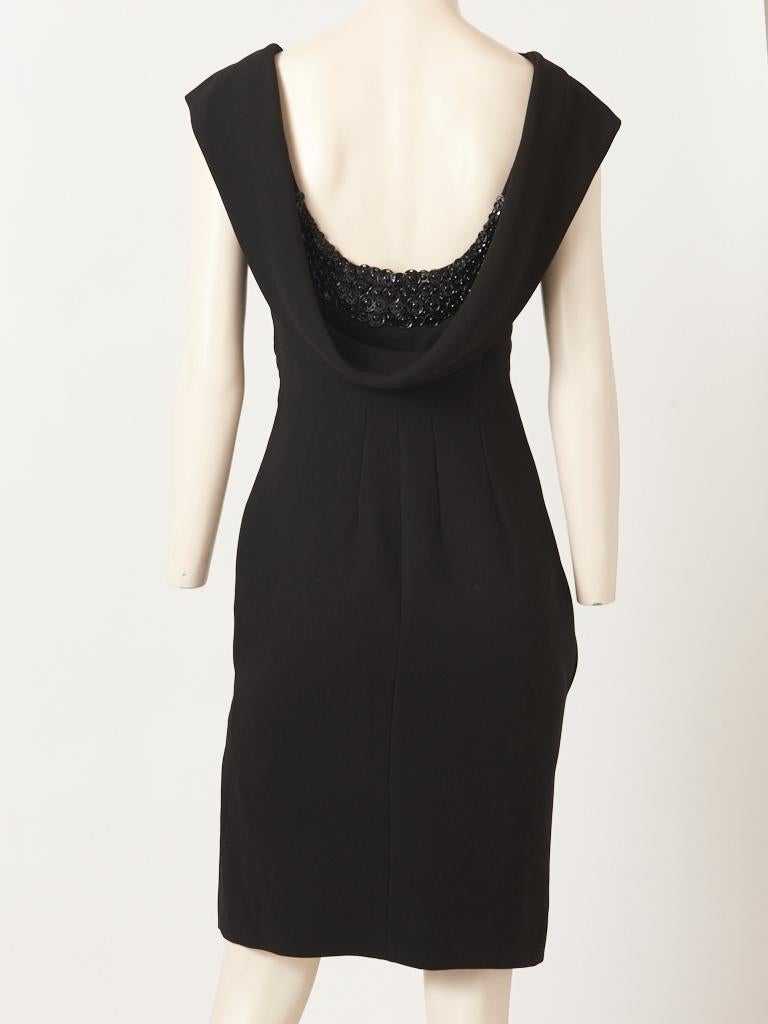 Gaultier Black Cocktail Dress w/ Metal Snaps Embellishment For Sale 1