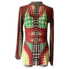 Gaultier Femme  Fuzzi“Cyber Dots” Stretch Mesh Top, circa Late 1990s–Early 2000s